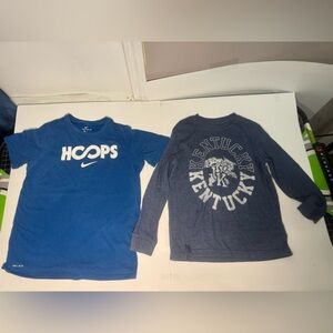 Hanes Boys' Blue Long Sleeve Shirt